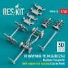RESKIT RSK48-0023 US NAVY MHU-191/M (AERO 21A) Munitions Transporter (with adapters for missiles) (Carrier Fleet) (3D Printed model kit) 1/48